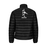 Thumbnail for BOEING 777 Men's Stand Collar Padded Jacket e-joyer
