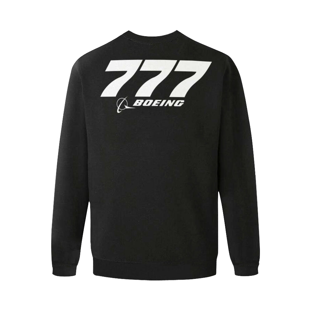 BOEING 777 Men's Oversized Fleece Crew Sweatshirt e-joyer