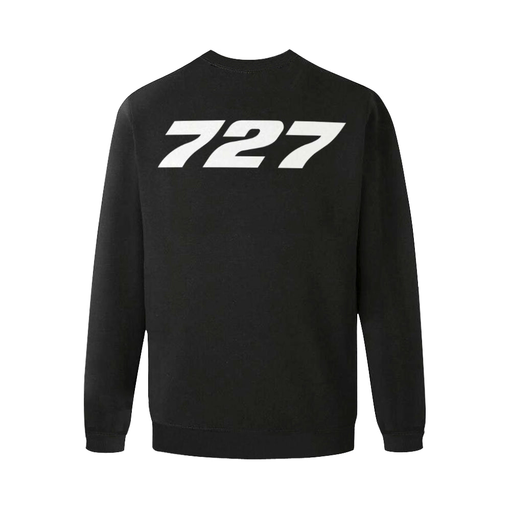 BOEING 727 Men's Oversized Fleece Crew Sweatshirt e-joyer