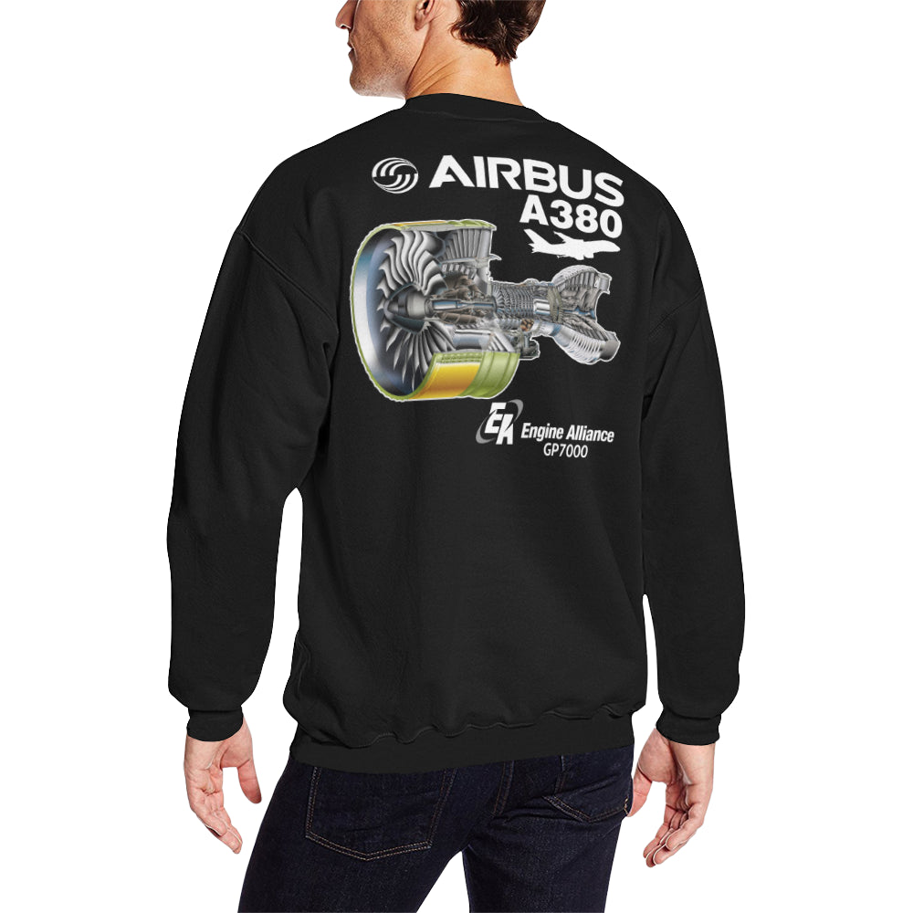 AIRBUS 380 Men's Oversized Fleece Crew Sweatshirt e-joyer