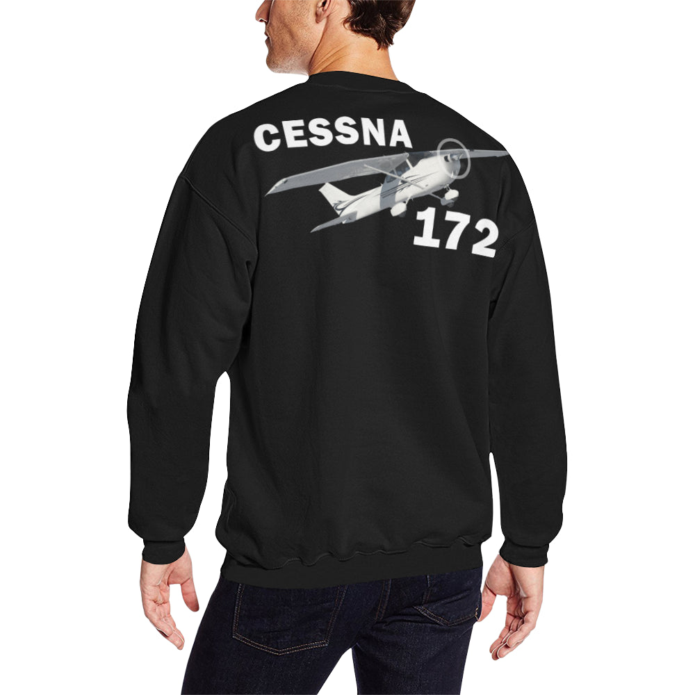 CESSNA - 172 Men's Oversized Fleece Crew Sweatshirt e-joyer