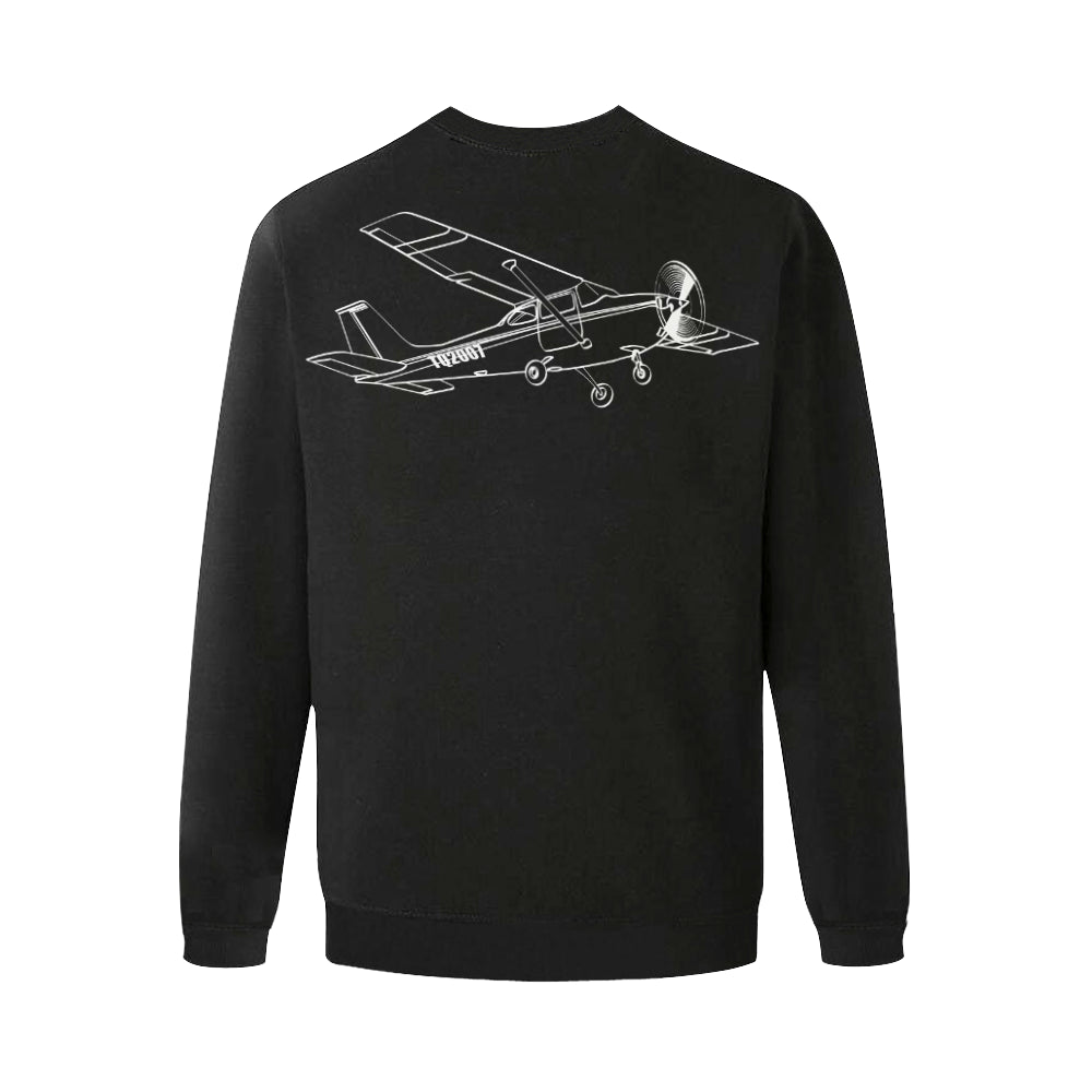 CESSNA - 208 Men's Oversized Fleece Crew Sweatshirt e-joyer