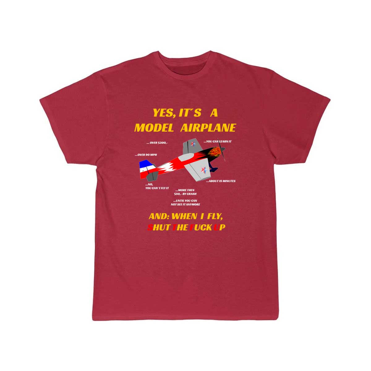 Model Building Pilot Airplane T-SHIRT THE AV8R