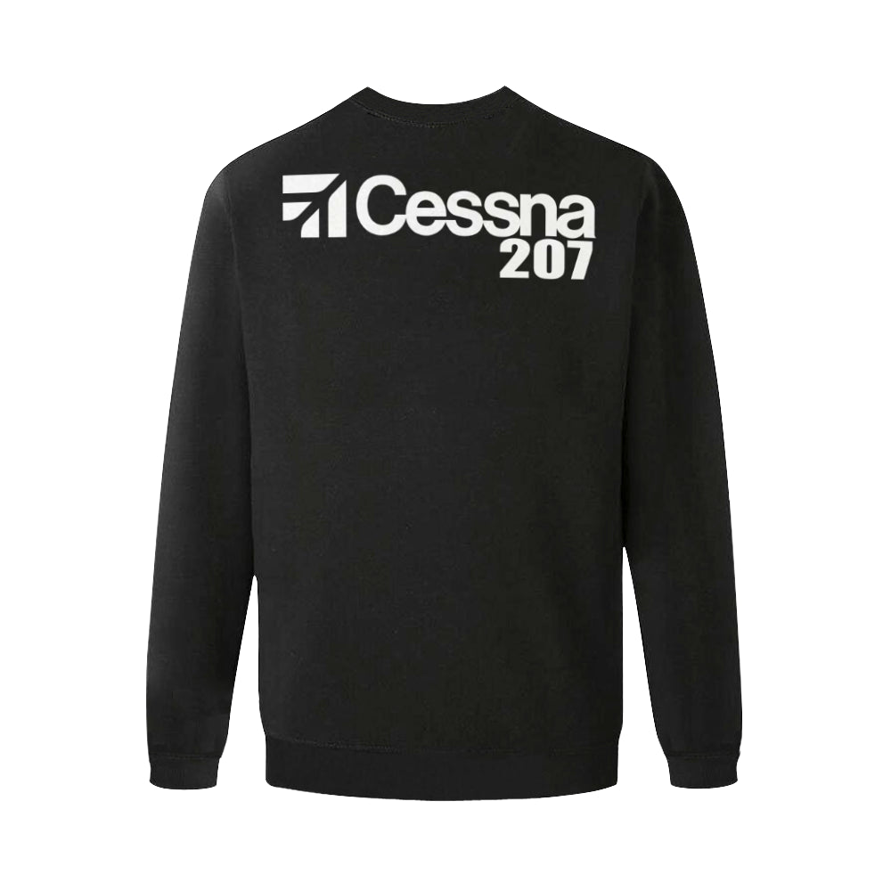 CESSNA - 207 Men's Oversized Fleece Crew Sweatshirt e-joyer