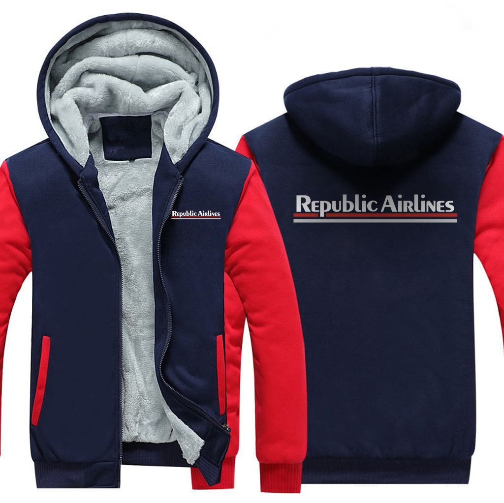 REPUBLIC AIRLINES  JACKETS FLEECE SWEATSHIRT