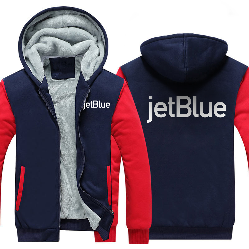 JETBLUE AIRLINES  JACKETS FLEECE SWEATSHIRT