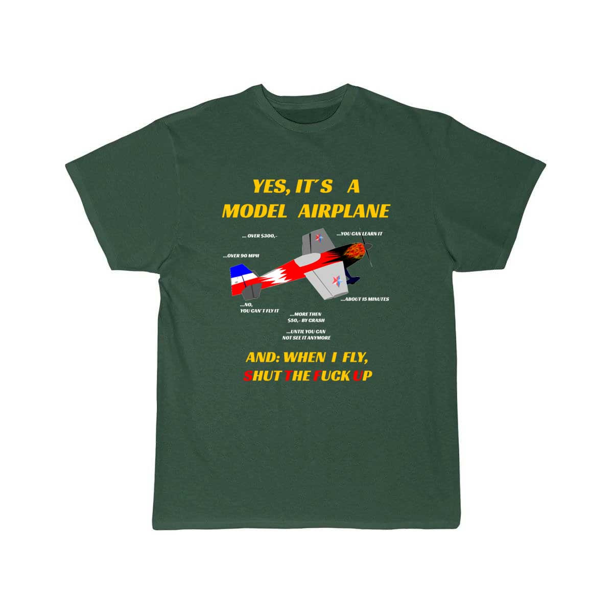 Model Building Pilot Airplane T-SHIRT THE AV8R