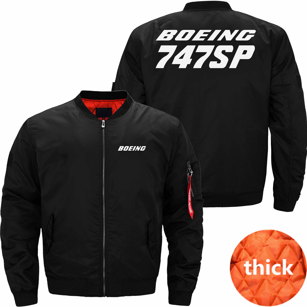 Boeing 747SP Ma-1 Bomber Jacket Flight Jacket Aviator Jacket THE AV8R