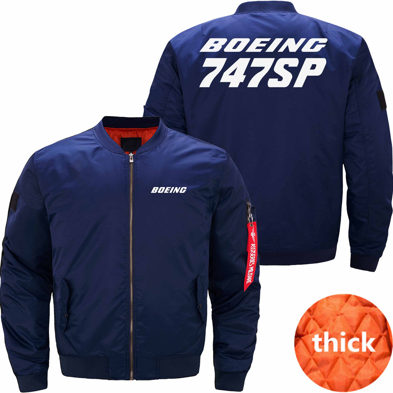 Boeing 747SP Ma-1 Bomber Jacket Flight Jacket Aviator Jacket THE AV8R