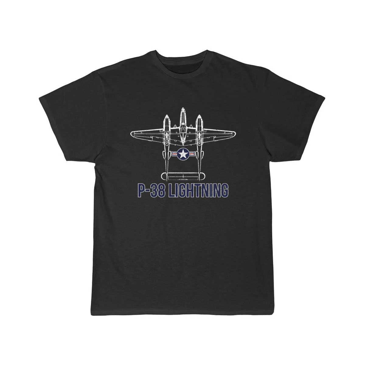 P 38 Lightning Fighter Aircraft Carrier Aviation T-SHIRT THE AV8R