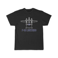 Thumbnail for P 38 Lightning Fighter Aircraft Carrier Aviation T-SHIRT THE AV8R