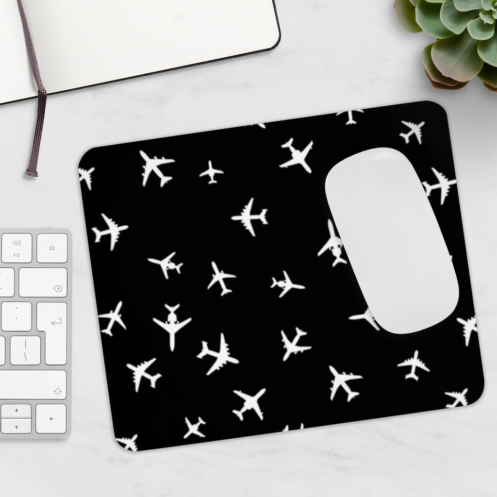 AIRPLANES WHITE -  MOUSE PAD Printify