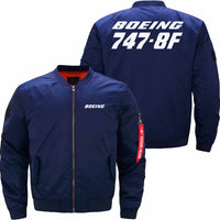 Thumbnail for Boeing 747-8F Ma-1 Bomber Jacket Flight Jacket Aviator Jacket THE AV8R