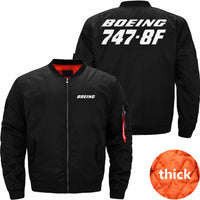 Thumbnail for Boeing 747-8F Ma-1 Bomber Jacket Flight Jacket Aviator Jacket THE AV8R