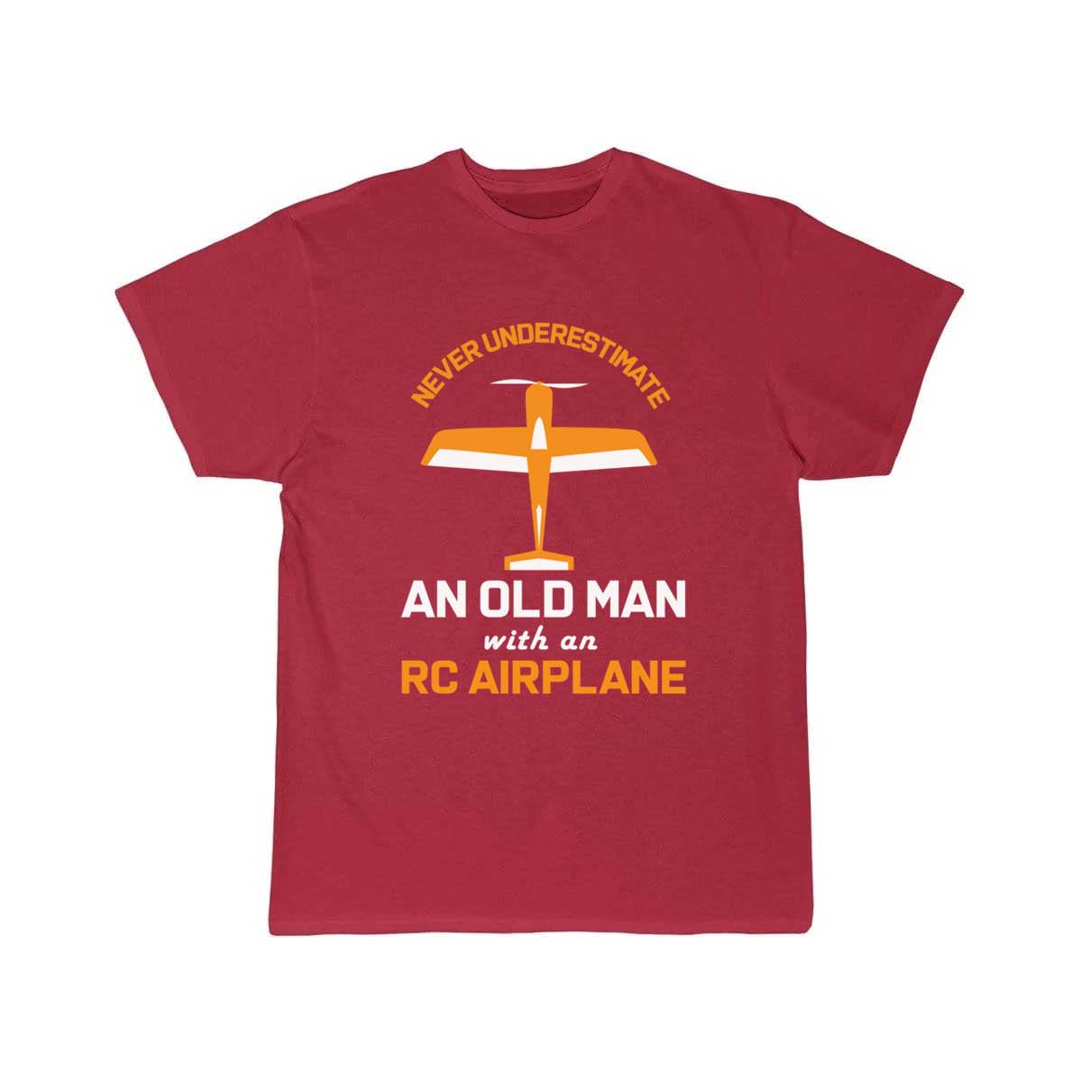 Old Man With RC Airplane T-SHIRT THE AV8R