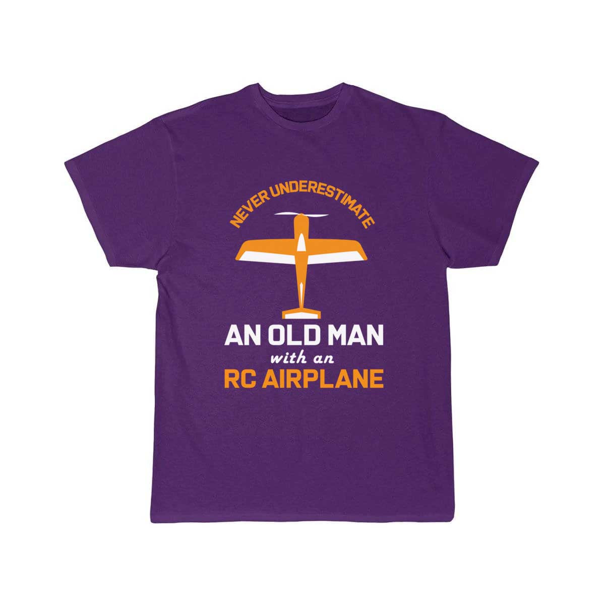 Old Man With RC Airplane T-SHIRT THE AV8R