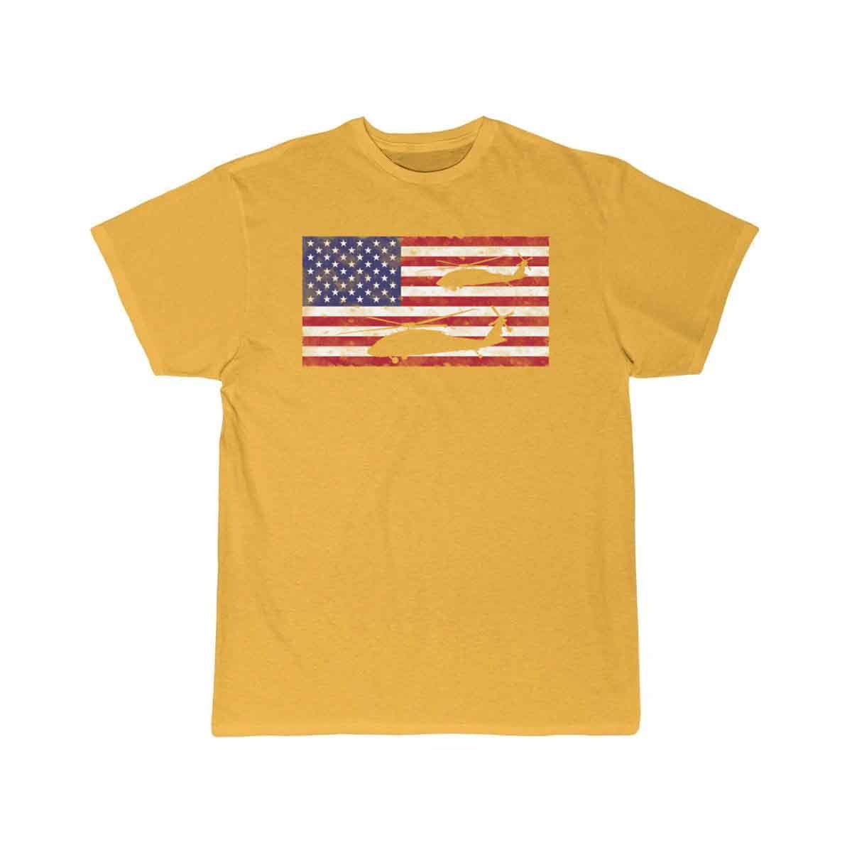 Helicopter American Flag Pilot Helicopter T-Shirt THE AV8R