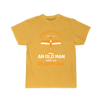 Thumbnail for Old Man With RC Airplane T-SHIRT THE AV8R