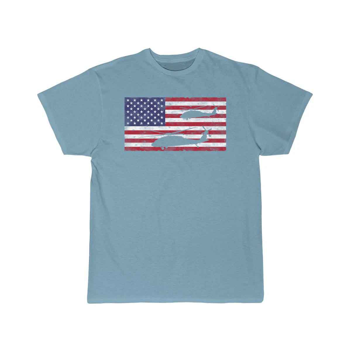 Helicopter American Flag Pilot Helicopter T-Shirt THE AV8R