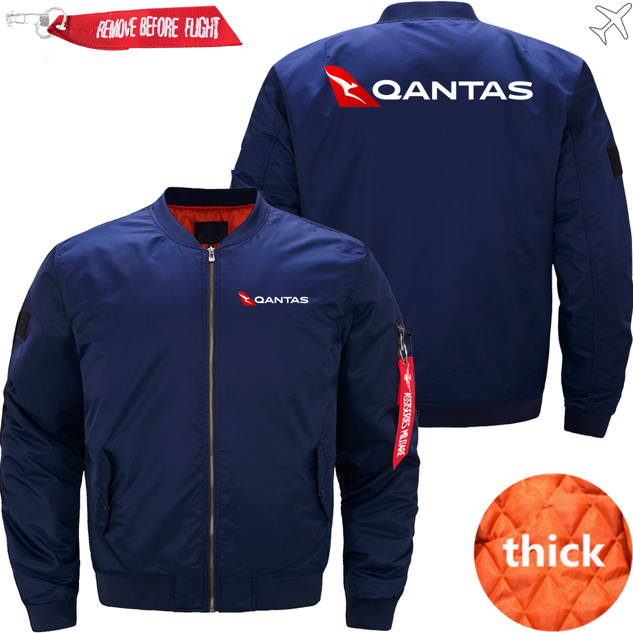 QANTAS AIRLINES MA1 JACKET THE AV8R