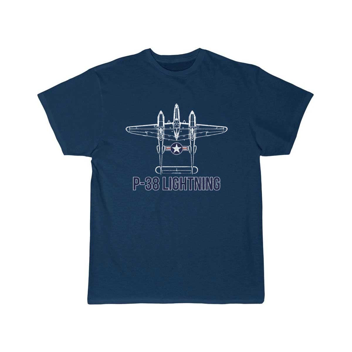 P 38 Lightning Fighter Aircraft Carrier Aviation T-SHIRT THE AV8R