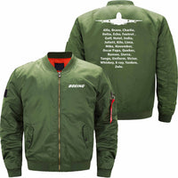 Thumbnail for Boeing 747 Ma-1 Bomber Jacket Flight Jacket Aviator Jacket THE AV8R