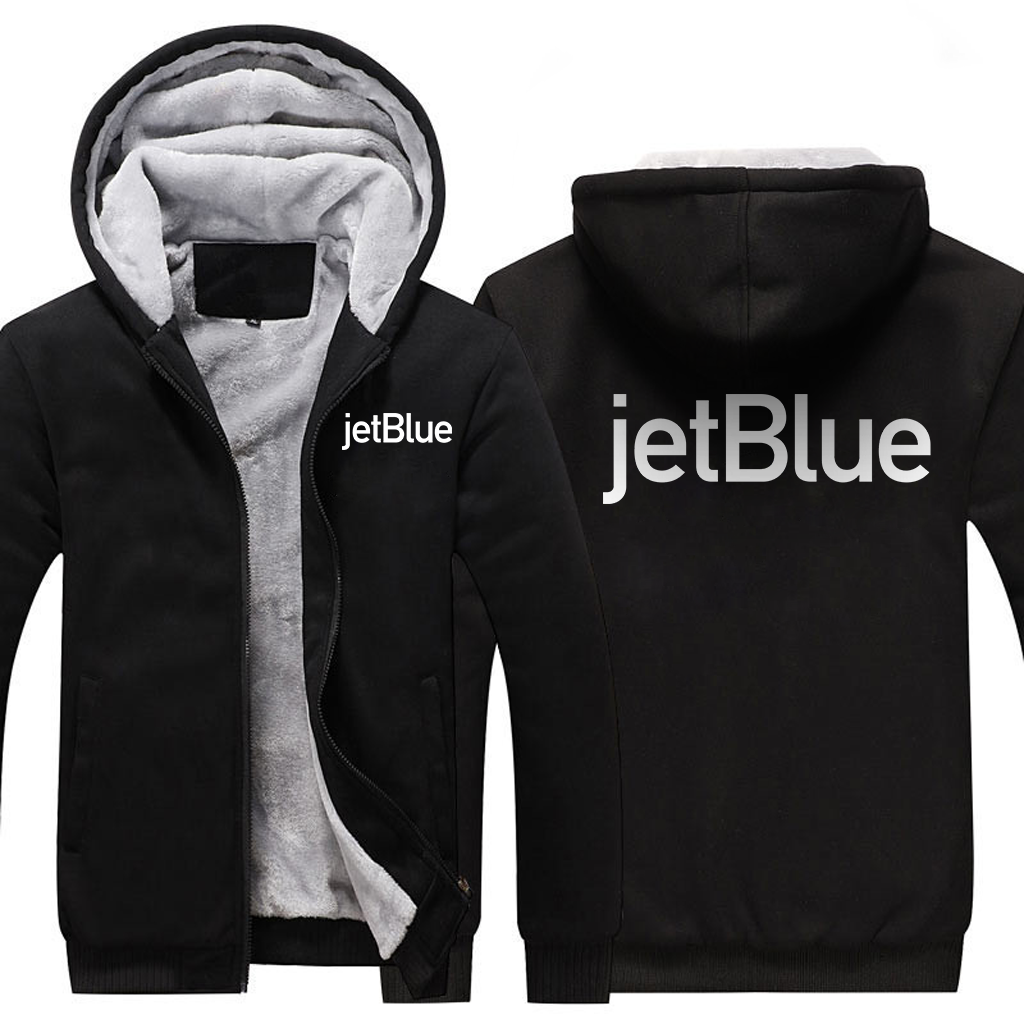 JETBLUE AIRLINES  JACKETS FLEECE SWEATSHIRT