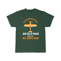 Thumbnail for Old Man With RC Airplane T-SHIRT THE AV8R