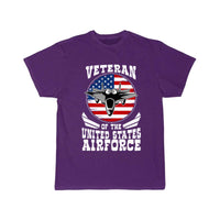 Thumbnail for Airforce US Flag Fighter Jet Patriotic Veteran  T Shirt THE AV8R