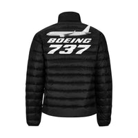 Thumbnail for BOEING 737 Men's Stand Collar Padded Jacket e-joyer