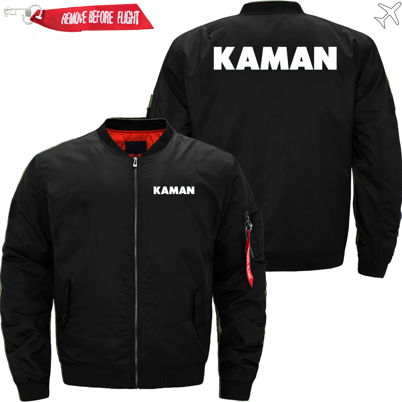 KAMAN HELICOPTER LOGO BOMBER FLIGHT AVIATOR JACKET