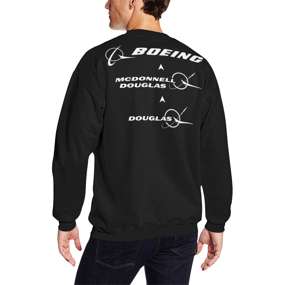 BOEING Men's Oversized Fleece Crew Sweatshirt e-joyer