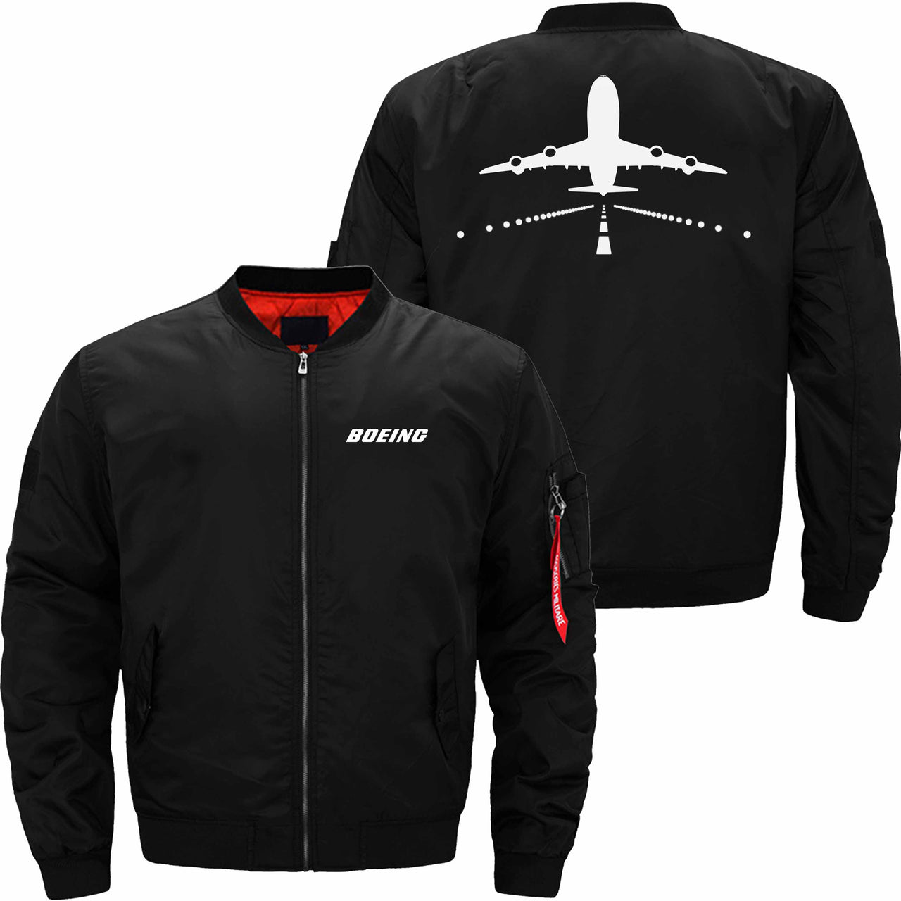 Boeing 747 RUNWAY Ma-1 Bomber Jacket Flight Jacket Aviator Jacket THE AV8R