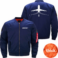 Thumbnail for Boeing 747 RUNWAY Ma-1 Bomber Jacket Flight Jacket Aviator Jacket THE AV8R