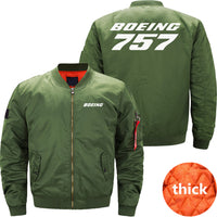 Thumbnail for Boeing 757 Ma-1 Bomber Jacket Flight Jacket Aviator Jacket THE AV8R