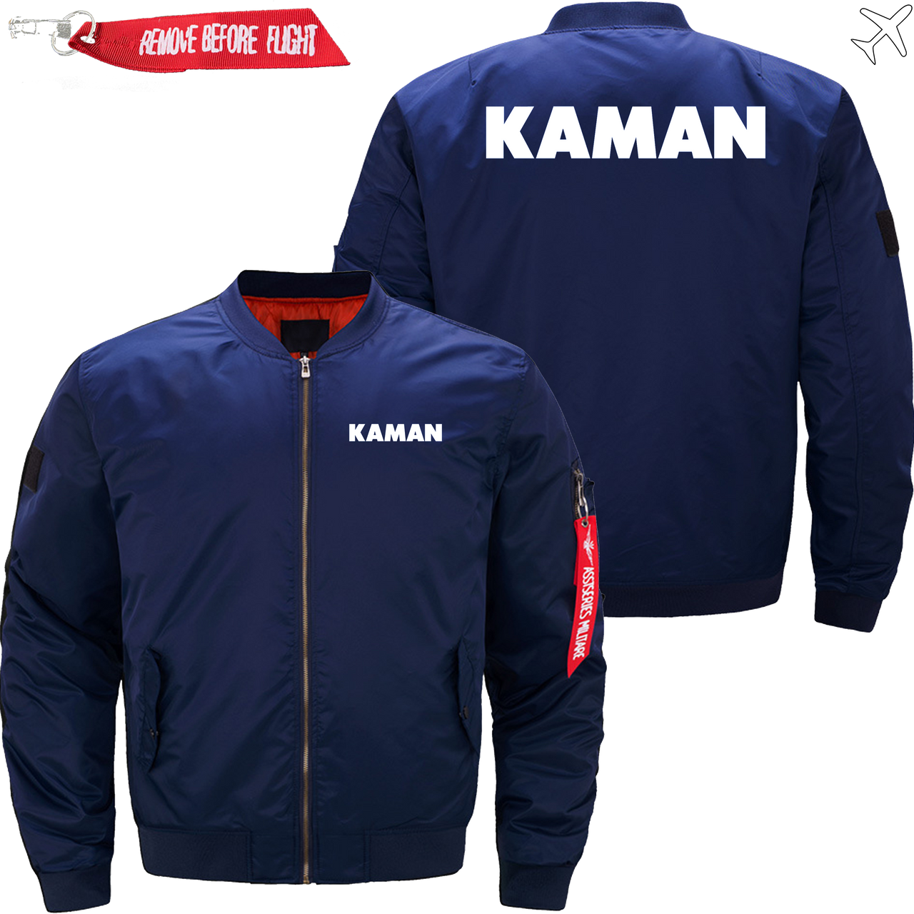 KAMAN HELICOPTER LOGO BOMBER FLIGHT AVIATOR JACKET