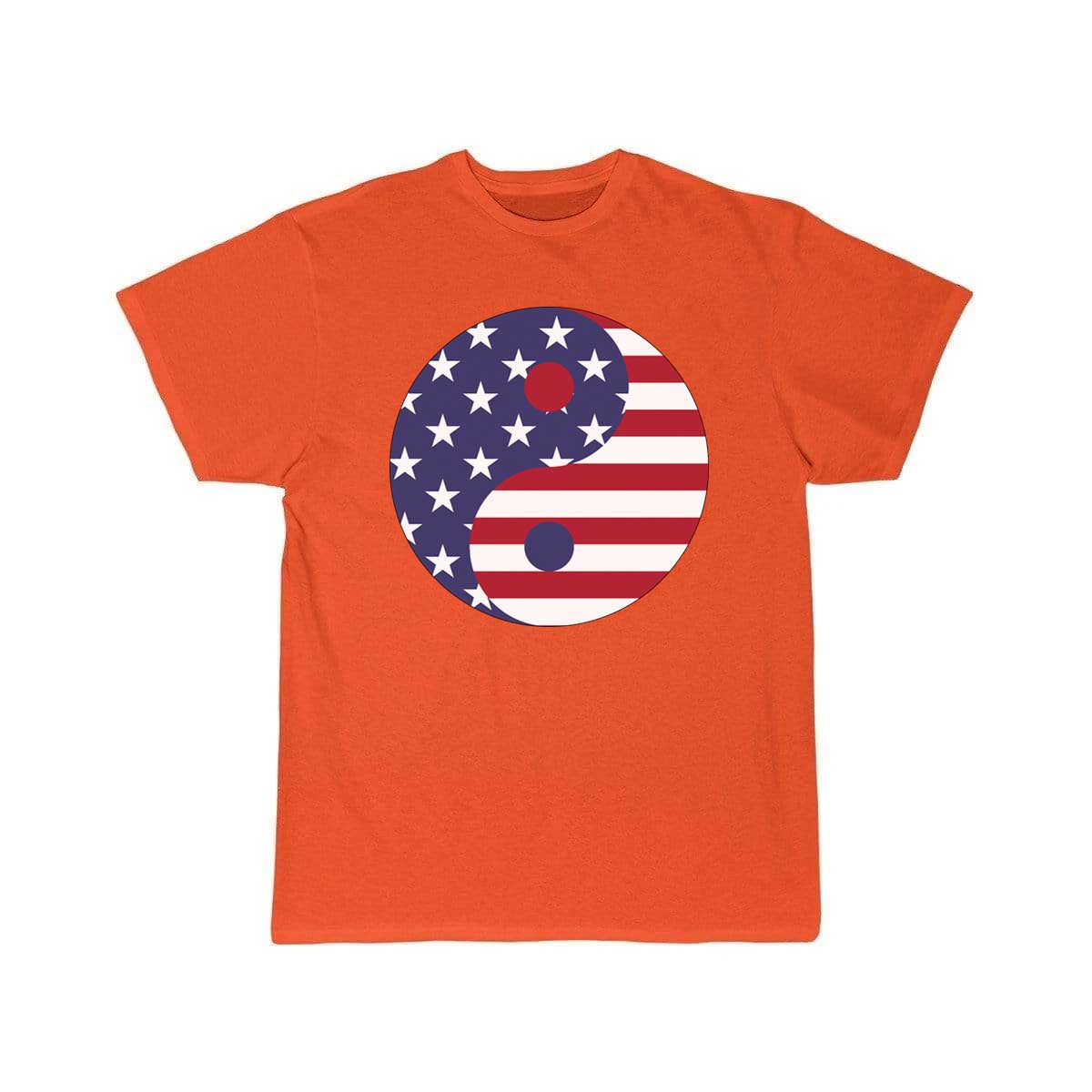 American Flag Yin Yang With Stroke T Shirt THE AV8R