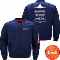 Thumbnail for Boeing 747 Ma-1 Bomber Jacket Flight Jacket Aviator Jacket THE AV8R