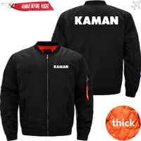 Thumbnail for KAMAN HELICOPTER LOGO BOMBER FLIGHT AVIATOR JACKET