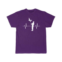 Thumbnail for Model Flying Model Maker Airplane EKG Line T-SHIRT THE AV8R