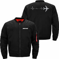 Thumbnail for Boeing 747 Heart Beat Ma-1 Bomber Jacket Flight Jacket Aviator Jacket52 THE AV8R