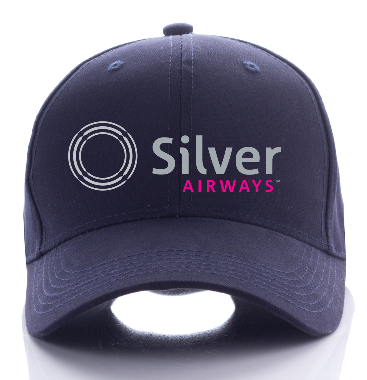 SILVER AIRLINE DESIGNED CAP