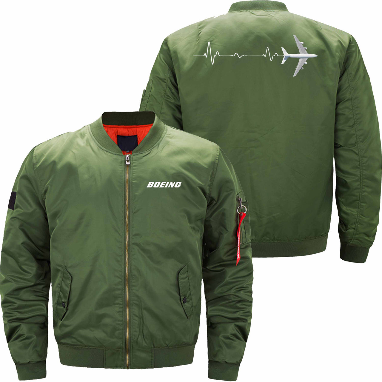 Boeing 747 Heart Beat Ma-1 Bomber Jacket Flight Jacket Aviator Jacket52 THE AV8R