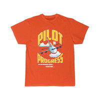 Thumbnail for Funny Pilot In Progress Please Wait Airplane Pilot T-SHIRT THE AV8R