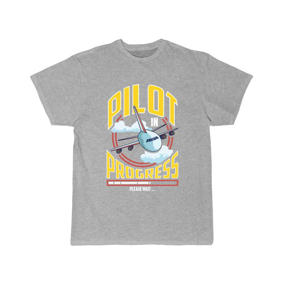 Funny Pilot In Progress Please Wait Airplane Pilot T-SHIRT THE AV8R