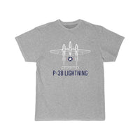 Thumbnail for P 38 Lightning Fighter Aircraft Carrier Aviation T-SHIRT THE AV8R