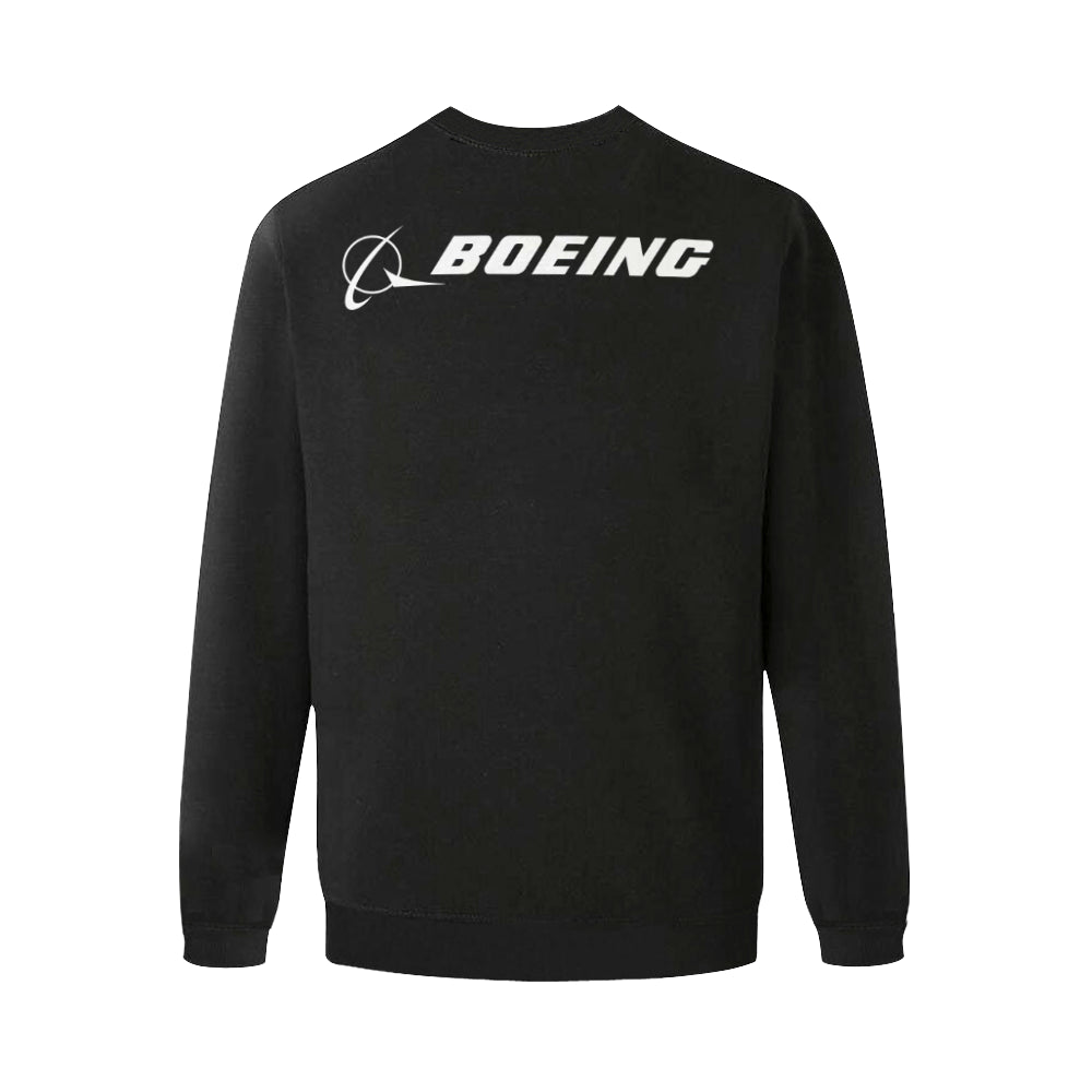 BOEING Men's Oversized Fleece Crew Sweatshirt e-joyer