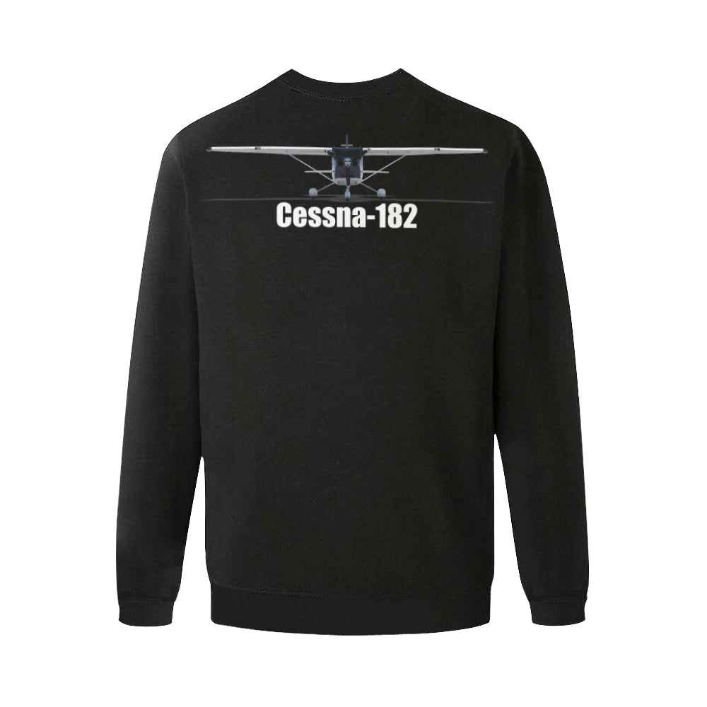 CESSNA - 182 Men's Oversized Fleece Crew Sweatshirt e-joyer