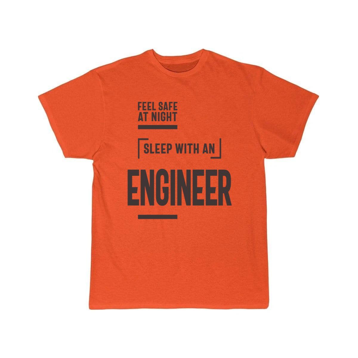 Feel Safe at Night Sleep With an Engineer  T-Shirt THE AV8R