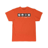 Thumbnail for Plane Spotter Eat Sleep Repeat for Planespotter T-SHIRT THE AV8R